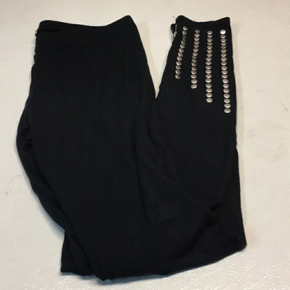 𝅺Tart silver cascade stud leggings sz small excellent condition